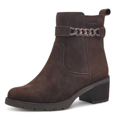 Imagen de Tamaris Botines Elegantes para Mujer Comfort con Easystretch y Duo Tex, Botas Cortas al Tobillo, Mocca Suede, 42 EU