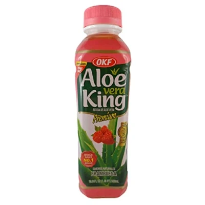 Imagen de rumarkt Bebida de Aloe Vera King frambuesa, 500 ml, incluye depósito desechable