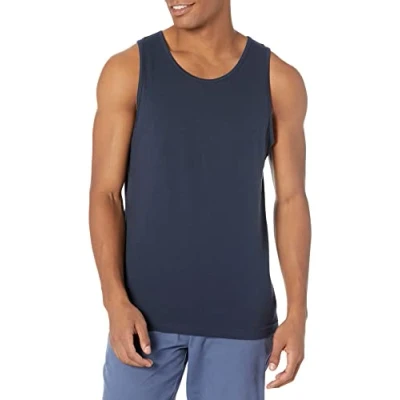Imagen de Amazon Essentials Camiseta de Tirantes Ajuste Entallado Hombre, Azul Marino, S