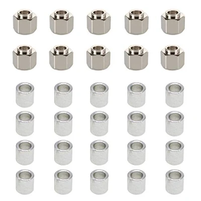 Imagen de Befenybay 10 piezas columna excéntrica hexagonal, 20 de redonda, altura 8 mm agujero interno 5 para impresora 3D rueda V