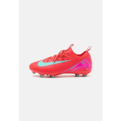 Imagen de Nike Performance JR ZOOM Vapor 16 Academy FG/MG Unisex Botas de fútbol con tacos para niños, Talla: 35, Ember glow/aurora green Zapatos