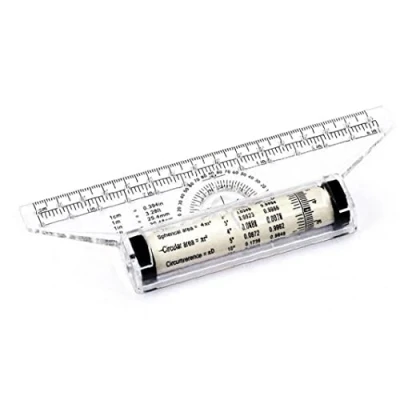 Imagen de Rolling Parallel Ruler 15cm Multiumply Scale Draw Professional Glider Redacción Protractor