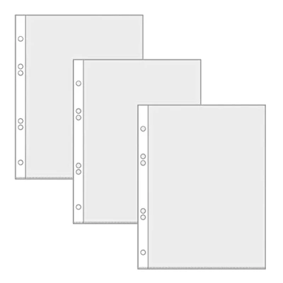 Imagen de VELOFLEX A435531 fundas transparentes DIN A5, 30 unidades, 75 my, a prueba de documentos, para folletos film PP cristalino, films transparentes,