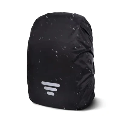 Imagen de Moorle Protector de lluvia para mochila, mochila impermeable con rayas reflectantes, 41 55 l, funda la lluvia, reflector negro senderismo, camping, viajes, ciclismo