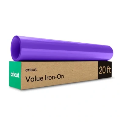 Imagen de Cricut Iron On Purple 6m (20ft) Heat Transfer Vinyl Roll For use with all cutting machines