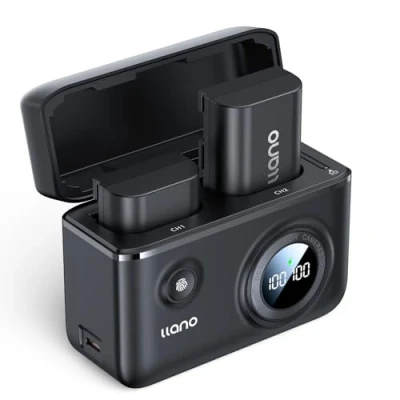 Imagen de llano LP E6NH E6P Juego de 2 baterías Repuesto y Cargador USB 2280 mAh para batería Doble Ranura, Compatible con Canon EOS R7 R5 R6 II R, 5DIV, 6DII, 7DII, 80D, 90D