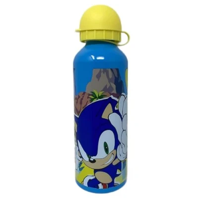 Imagen de CARTOON botella de aluminio Sonic con chupete para niños 500 ml