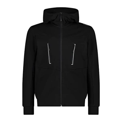 Imagen de CMP Sudadera de hombre elástica con capucha fija, Negro, 48
