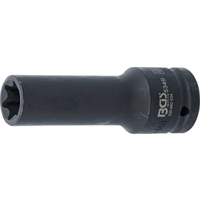 Imagen de BGS 5349 Llave de vaso impacto E Torx, larga entrada 20 mm (3/4&quot;) E24
