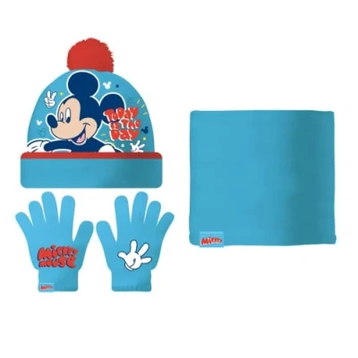 Imagen de ARDITEX WD14755 Set de Guantes mágicos, Gorro y Buff Punto DISNEY Mickey