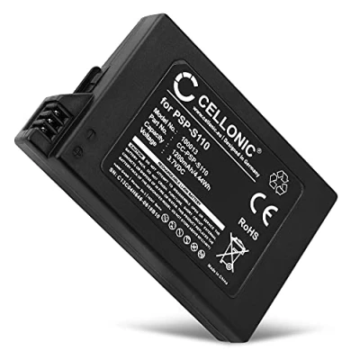 Imagen de CELLONIC Batería PSP S110 para Consola/Mando Compatible con Sony Slim &amp; Lite 2 (PSP 2000, 2003, 2004), 3 3001, 3003, 3004) 1200mAh
