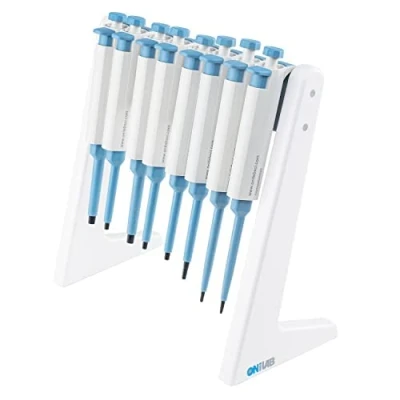 Imagen de ONiLAB &#039;S Lab soporte de micropipeta/pipeta lineal para pipetas, pipeta hasta 8 pipetas laboratorio (soportes pipetas)