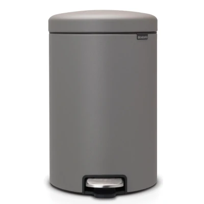 Imagen de Brabantia NewIcon Cubo de Basura Pedal, Acero Inoxidable, Color Concrete Gris, 20 litros, Mineral Gris hormigón