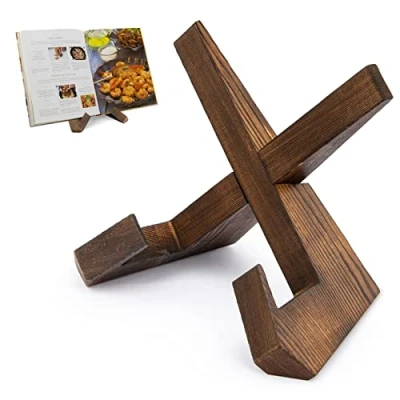 Imagen de Soportes para Libros de Cocina, Atril Madera Libros, Libro Cocina Retro, Lectura Discos, Pinturas decorativas
