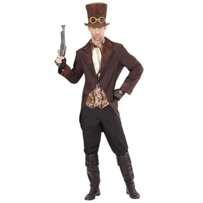Imagen de WIDMANN 96723 adultos Disfraz Steam Punk, hombre, color marrón/negro , color/modelo surtido
