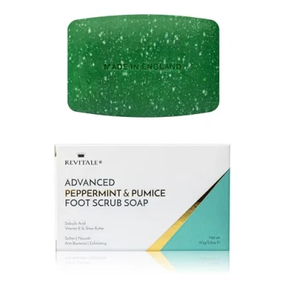 Imagen de Revitale Advanced Jabón para tratamiento de exfoliación pies con menta y piedra pómez