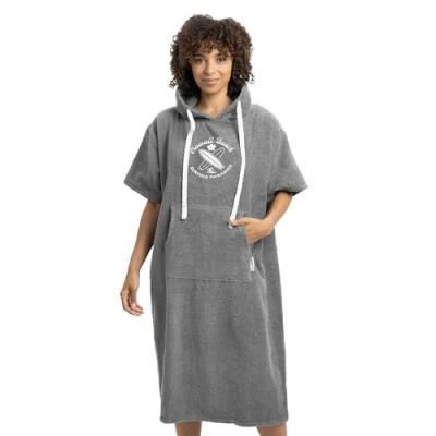 Imagen de HOMELEVEL Poncho de Toalla con Capucha Ponchos algodón Unisex Bolsillo para Mujer y Hombre Adulto Surf Playa natación Talla S a XL