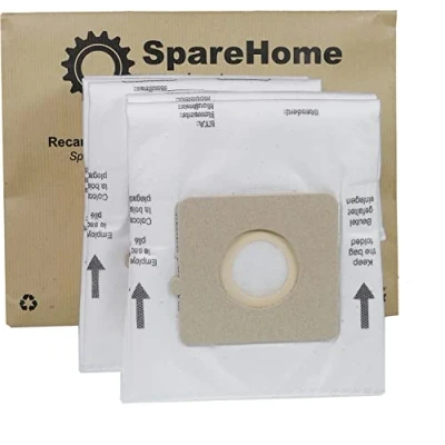 Imagen de SpareHome© 10 Bolsas alta filtración + 2 microfiltros compatibles con aspiradores Rowenta Compacteo y Solac