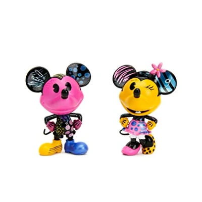 Imagen de Jada Set Figuras Mickey y Minnie 10cm Pop Art, Fabricadas en Metal Fundido a Alta Presión, Edición Especial, Coleccionismo, Adecuado Partir de 8 Años (253074007),Exclusivo Amazon