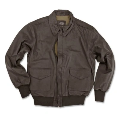 Imagen de Mil Tec A 2 Flight Chaqueta de piel, color marrón