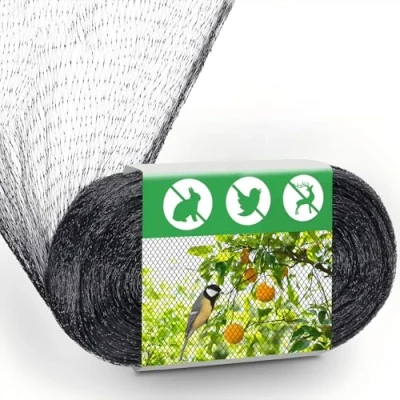 Imagen de Malla Antipajaros, 6 x10m Red Pajaros Proteccion, para Pajaros, de Jardín, Redes Caza Arboles Frutales, Protege Plantas, Frutas, Flores, Estanques, Negro