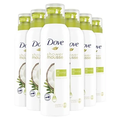 Imagen de Aceite de coco Dove Shower Mousse, 200 ml, 6 unidades