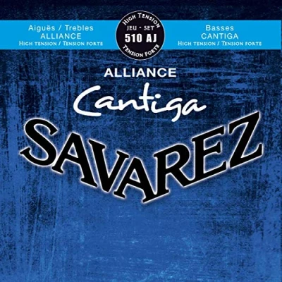 Imagen de Savarez 656227 Cuerdas para Guitarra Clásica Alliance Cantiga juego 510AJ Tensión alta, azul