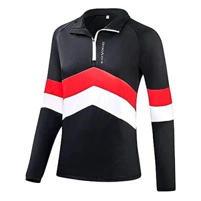 Imagen de Black Crevice Camiseta Funcional con Cremalleras para Mujeres I Camisa de poliéster Elastano Deportiva regula Humedad cómoda