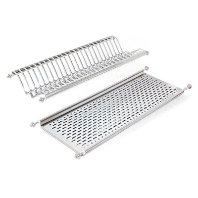 Imagen de EMUCA Escurridor de Platos y Vasos para Muebles Cocina 70 cm ancho, anchura interior módulo 635 670 mm, Acero Inoxidable