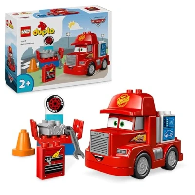 Imagen de Lego Duplo Cars de Disney y Pixar Mack en Las Carreras, Camión Rojo Juguete para Construir, Vehículo Inspirado la Película, Regalo Niños Niñas 2 Años o Más 10417