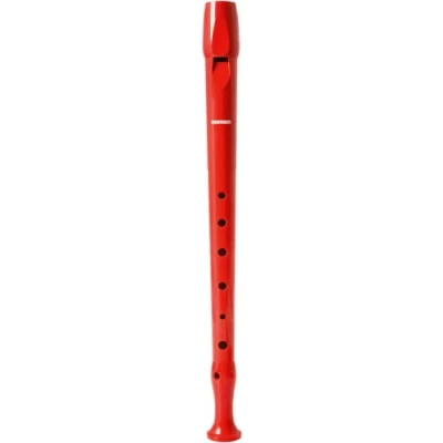 Imagen de Flauta hohner 9508 color roja funda verde y transparente