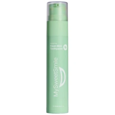 Imagen de MySweetSmile Pasta de Dientes con Sabor a Menta Fresca Fórmula Sin Flúor Apta para Niños Limpieza Profunda Protección contra Caries Refrescante 60g