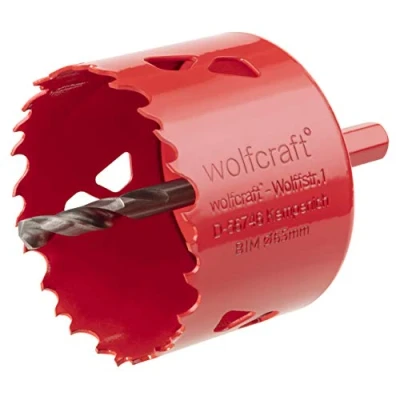 Imagen de wolfcraft Sierra de corona BiM I 5473000 Para materiales obra en seco, madera, plásticos y metales, profundidad corte 40 mm