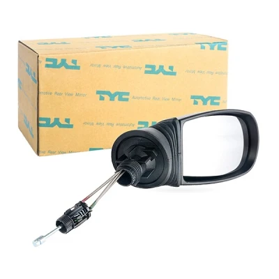 Imagen de Espejo retrovisor Tyc 309 0023 derecha negro Ajuste por cable, convexo FIAT: Punto II Hatchback