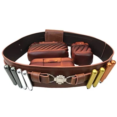 Imagen de OEM OBI Deluxe Full Belt Pouches Capsules Jedi Costume Prop Star Wars Accesorios (L)