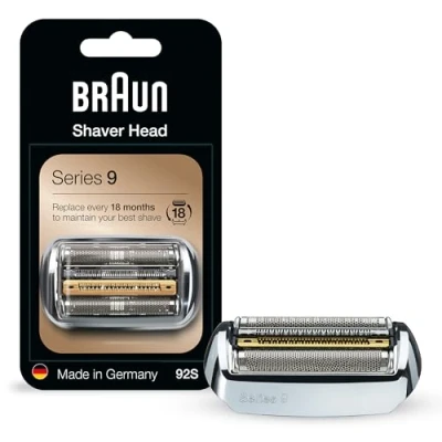 Imagen de Braun Cabezal de repuesto para afeitadora eléctrica serie 9, 92S, compatible con todas las series 9 9290cc, 9291cc, 9370cc, 9293s, 9385cc, 9390cc, 9330s, 9296cc