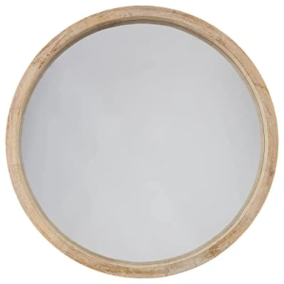 Imagen de ATMOSPHERA CREATEUR D&#039;INTERIEUR Espejo Redondo Color Natural DIAM.50 CM, Multicolor, l. 52 x 5 H. cm