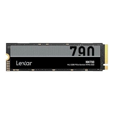 Imagen de Lexar NM790 SSD Interno 4TB, M.2 2280 PCIe Gen4x4 NVMe SSD, hasta 7400 MB/s de Lectura, 6500 Escritura, Unidad Estado Sólido para PS5, PC, computadora portátil (LNM790X004T RNNNG)