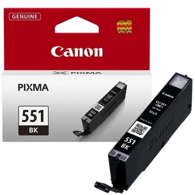 Imagen de Canon CLI 551 Cartucho de tinta original Negro para Impresora Inyeccion Pixma iP7250 iP8750 iX6850 MG5450 MG5550 MG5650 MG6350 MG6450 MG6650 MG7150 MG7550 MX725 MX925