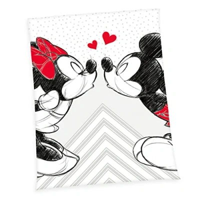 Imagen de Herding Mickey y Minnie de Disney Manta Polar Microfibra, Multicolor, 200 x 150 cm
