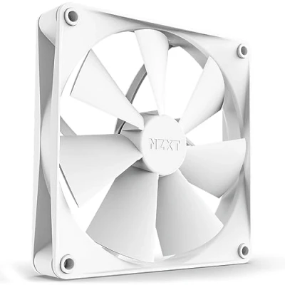 Imagen de Nzxt F140P Static Pressure Fans RF P14SF W1 Presión Constante Enfriamiento Potente Larga Vida útil Paquete Individual de Ventilador 140 mm Blanco