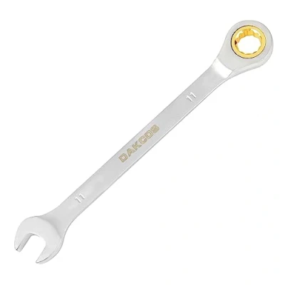 Imagen de DAKCOS Llave combinada de trinquete fija con carraca 11mm, Cr V 72 deintes