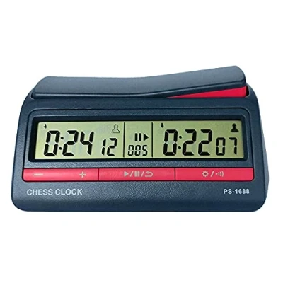 Imagen de Flytise Reloj de ajedrez chino, juego ajedrez, temporizador, temporizador digital, mesa