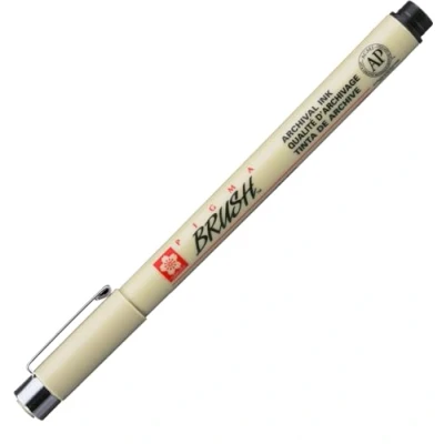 Imagen de Rotulador Pigma Punta de Pincel Negro Sakura