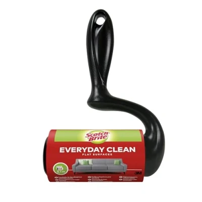 Imagen de Scotch Brite Rodillo Quitapelusas de Uso Diario Everyday Clean para Grandes Superficies 1 Rollo 56 Hojas Funciona Muy Bien en Pelo Mascotas, Ropa, Muebles y más