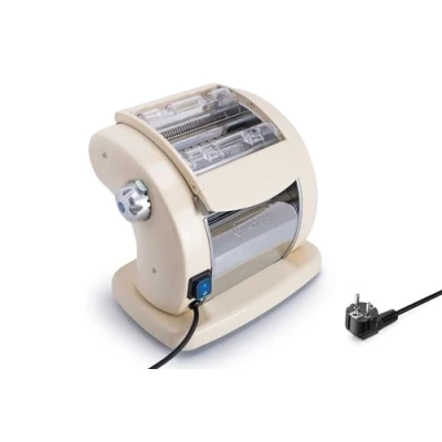 Imagen de Imperia PastaPresto Línea Clásica. Máquina eléctrica para pasta. 100% Made in Italy. de pasta fresca con motor eléctrico 220v. Laminadora lasagne, tagliolini, fettuccine.