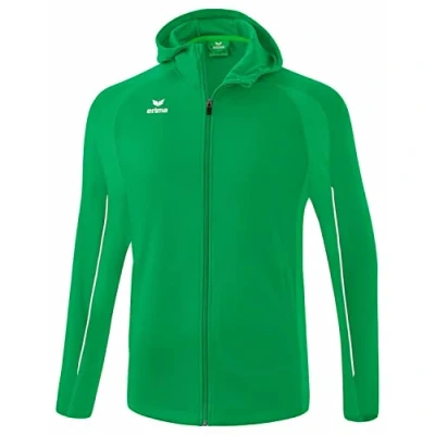 Imagen de erima Liga Star Chaqueta de Entrenamiento con Capucha, Verde/Blanco, 152 Unisex niños
