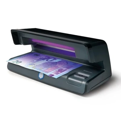 Imagen de Safescan 50 Negro Detector UV de billetes falsos, verificación tarjetas crédito y documentos identidad