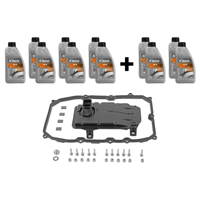 Imagen de VAICO V10 3222 XXL Kit piezas, cambio aceite caja automática con junta cant. de para descarga aceite, anular AUDI: Q7