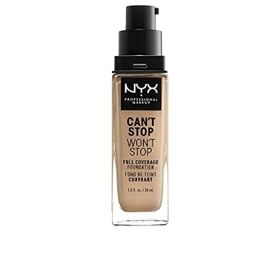 Imagen de NYX Professional Makeup Can&#039;t Stop Won&#039;t Full Coverage Base de maquillaje Soft Beige 30 ml